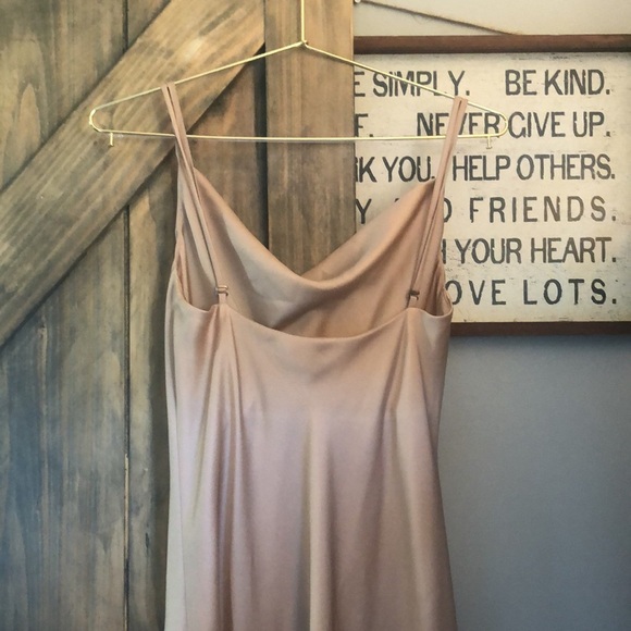 Show Me Your Mumu Tuscany Maxi Satin Slip Dress in Champagne in X-Small - Picture 6 of 6